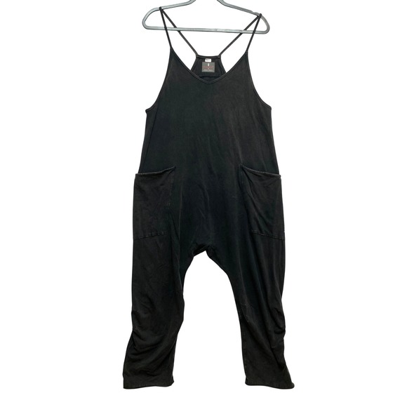 FP Movement by Free People Pants - Free Movement FP Jumpsuit Overalls Womens Size Small Charcoal Harem Romper